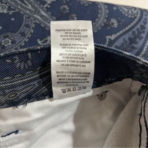 WeWoreWhat The Icon Jean Paisley Print High Waist Blue Size 30 WWDB64-1 - Picture 10 of 12